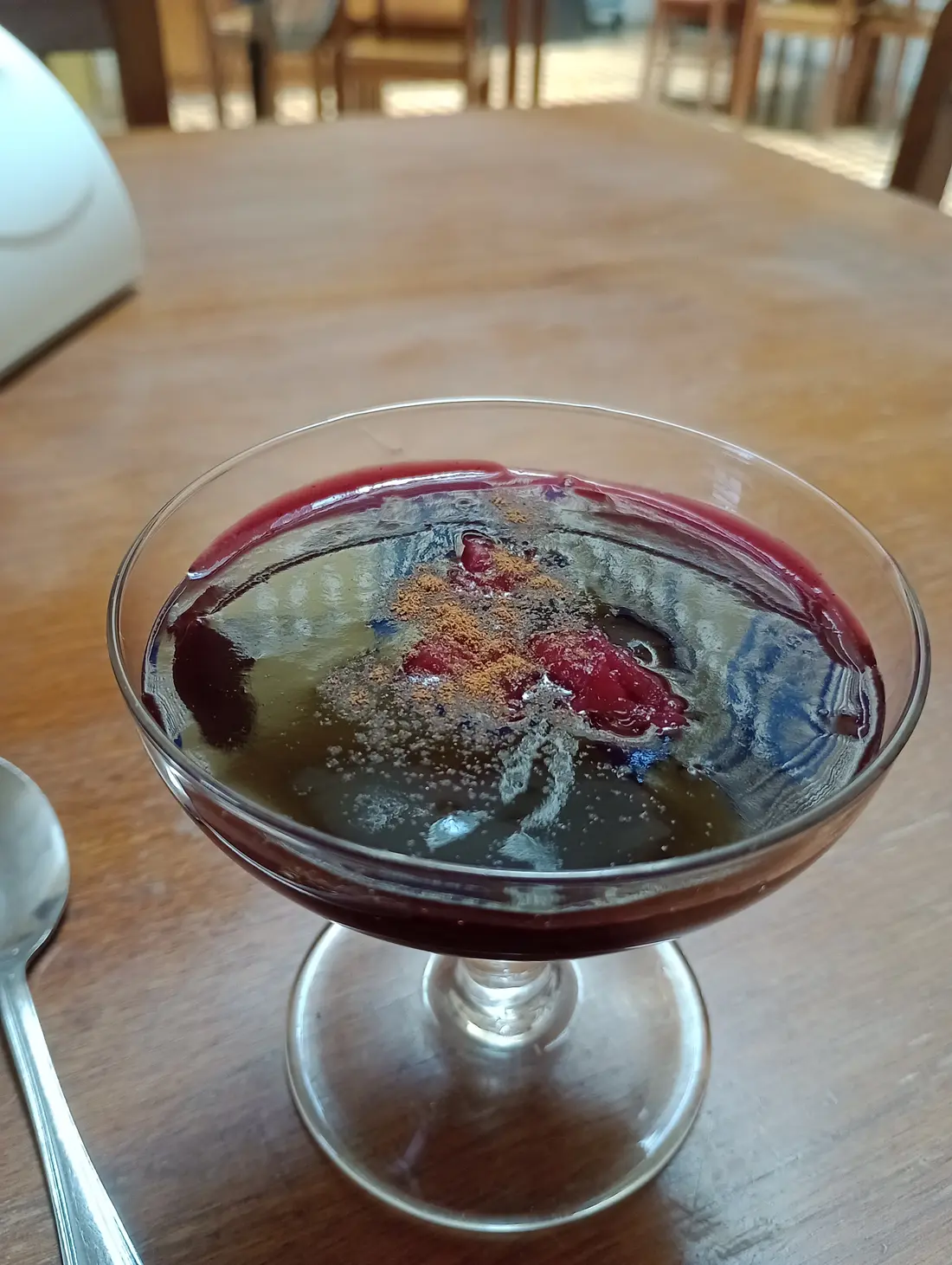 Postre incluido en el menú del día